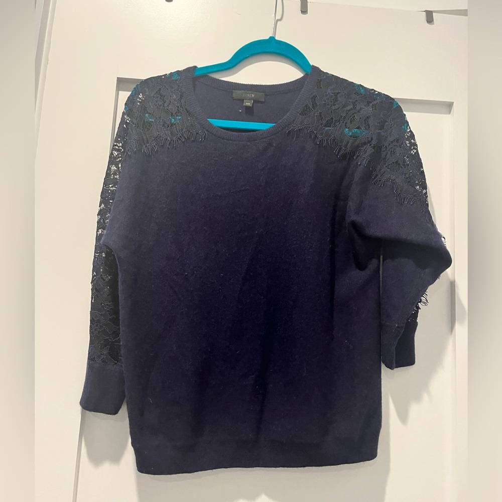 Jcrew lace sweater